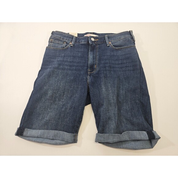 ALK Women's 12/31 Levi Strauss Bermuda Shorts Rolled Cuff Walking Casual Jeans - Picture 1 of 7
